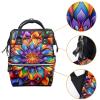 TFCOCFT Travel Backpack,Work Backpack,Art Rainbow Flower,Back Pack view 3