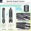 INNOREL P254CF 63" Carbon Fiber Travel Tripod,Professional Compact Camera Tripod Stand for Digital DSLR Travel with Low Gravity Center Ball Head Special-Shaped Center Column Max Load 26.5 lbs/12 kg view 3