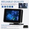 Mulcort Car Reverse Backup Parking Sensor Radar System, 8 Parking Sensors Kit with Front & Rear Sound Warning Buzzer Mute LCD Distance Display Volumes view 2