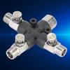 QANYEGN 1/8 Tee Air Brush Fiing, Metal Air Hose Splier, Air Brush Air Hose Manifold for Pumps, Comprrs or s view 3