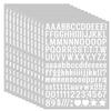 15 Sheet Small Letter Stickers - 1/2 Inch White Vinyl Self Adhesive Alphabet Number Stickers Stick On Letters for Arts Crafts Outdoor Sign Wall Mailbox Windows Doors Car Poster Board view 1