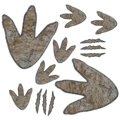 90 Pieces Dinosaur Decor Dinosaur Footprints Floor Decals Peel and Stick Track Stickers Removable Tracks Wall Decals Vinyl Footprints Wall Decal for Baby Nursery Bedroom Home Decor
