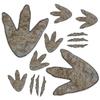 90 Pieces Dinosaur Decor Dinosaur Footprints Floor Decals Peel and Stick Track Stickers Removable Tracks Wall Decals Vinyl Footprints Wall Decal for Baby Nursery Bedroom Home Decor view 1