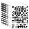 15 Sheet Small Letter Stickers - 1/2 Inch Black Vinyl Self Adhesive Alphabet Number Stickers Stick On Letters for Arts Crafts Outdoor Sign Wall Mailbox Windows Doors Car Poster Board view 1