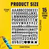 15 Sheet Small Letter Stickers - 1/2 Inch Black Vinyl Self Adhesive Alphabet Number Stickers Stick On Letters for Arts Crafts Outdoor Sign Wall Mailbox Windows Doors Car Poster Board view 2