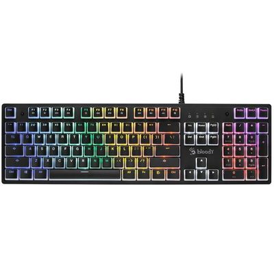 A4 Tech Keyboard A4TKLA47115 Black Multicolor QWERTY
