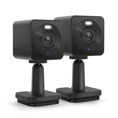 WYZE Cam OG Indoor/Outdoor 1080p Wi-Fi Smart Home Security Camera with Color Night Vision, Motion Detection, 2-Way Audio, Compatible with Alexa & Google, Black (2-Pack), Free Expert Setup