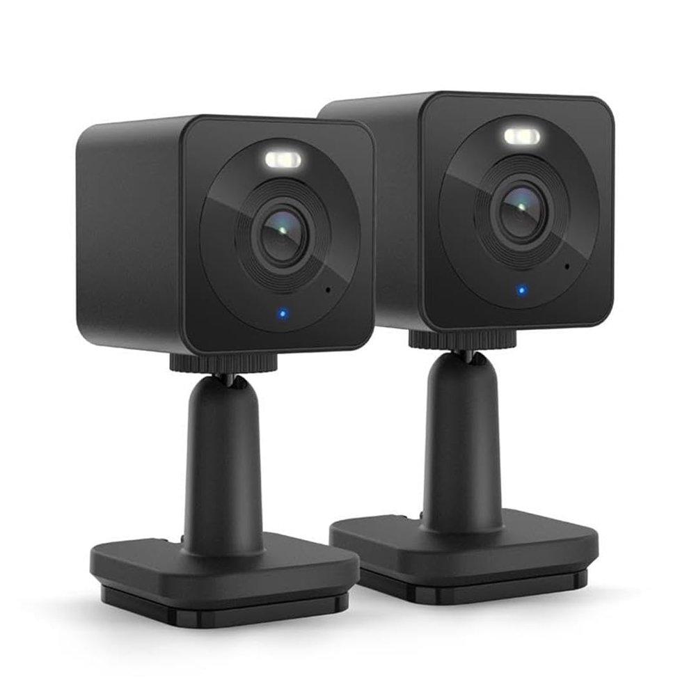 WYZE Cam OG Indoor/Outdoor 1080p Wi-Fi Smart Home Security Camera with Color Night Vision, Motion Detection, 2-Way Audio, Compatible with Alexa & Google, Black (2-Pack), Free Expert Setup