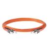 SpeedyFiberTX 4-Pack 3.5 Meter ST to ST Fiber Optic Patch Cable, Red and Black Boots, Corning InfiniCor Multimode OM1 62.5/125um Optical Fiber, Duplex Orange Riser OFNR Cable Jacket view 2