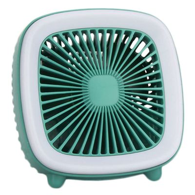 jojofuny 1pc Usb Vintage Reading Lamp with Fan Portable Lamp for Desk Use Green Fan with Night Light for