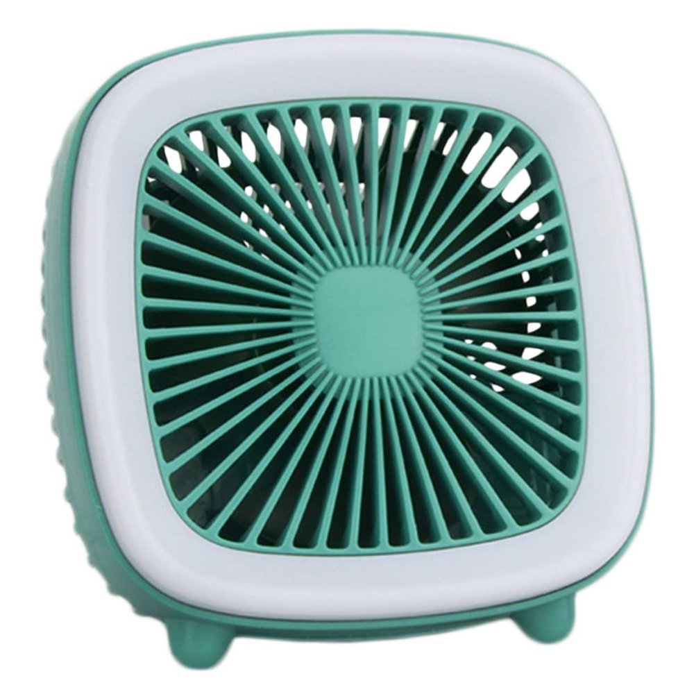 jojofuny 1pc Usb Vintage Reading Lamp with Fan Portable Lamp for Desk Use Green Fan with Night Light for
