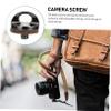 HOMSFOU 2sets Threaded Camera Screw D-Ring Hinge Bracket 1/4 Inch for Wrist Straps 4pieces*2 view 3