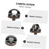 HOMSFOU 2sets Threaded Camera Screw D-Ring Hinge Bracket 1/4 Inch for Wrist Straps 4pieces*2 view 4