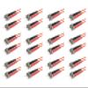 SpeedyFiberTX 12-Pack 85 Meter ST to ST Fiber Optic Patch Cable, Red and Black Boots, Corning InfiniCor Multimode OM1 62.5/125um Optical Fiber, Duplex Orange Riser OFNR Cable Jacket view 1