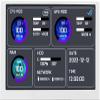 5 inch IPS USB Mini Screen PC CPU RAM HDD Data Monitor Computer Temperature Display Type-C Sub Screen No Need for AIDA64 White view 1