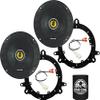 KICKER Speakers 6.5 inch for Subaru Legacy 2015-2020 Upgrade Kit - Pair of CS Series with Adapters and Harness, Coaxial 6 1/2 Car Audio Rear Door Speaker CSC654, 46CSC654 view 1