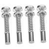AOKWAWALIY Spring Loaded Latch Pin 4pcs Plunger Latches Spring Loaded for Crib Window Screen Pin Easy Install view 1