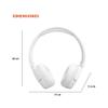 JBL Tune 670NC - Adaptive Noise Cancelling with Smart Ambient Wireless On-Ear Headphones, Up to 70H Battery Life with Speed Charge, Lightweight, Comfortable and Foldable Design (White) view 3