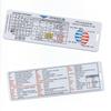 Crystal Pilot VFR-IFR Bag Tag with Sectional Scale and Metar Cheat Sheet with Scale view 2