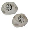 Alpine Corporation 9" Tall Solar Bluetooth Rock Speaker, Weather-Resistant High Fidelity Outdoor Audio System with 50 Foot Range, Gray, Set of 2 view 1