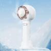 Xcello Mini Handheld Fan USB Rechargeable Portable Pocket Fan with Cooling Plate for Makeup, Kids, and Women (White) view 2