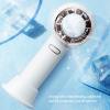 Xcello Mini Handheld Fan USB Rechargeable Portable Pocket Fan with Cooling Plate for Makeup, Kids, and Women (White) view 4
