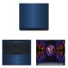 Decalrus - Protective Decal for The MSI Stealth 14 Studio A13V (14" Screen) Laptop Blue Texture Brushed Aluminum Vinyl Cover wrap BAmsiStealth14_A13Blue view 1