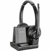 Poly Savi 8220 Office Stereo DECT 1920-1930 MHz Headset TAA - Microsoft Teams Certification - Stereo - Wireless - DECT - 590 ft - 32 Ohm - 20 Hz - 20 kHz - On-ear, Over-the-head - Binaural - Supra-aur view 1