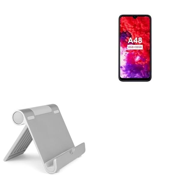 BoxWave Stand and Mount Compatible with itel A48 - VersaView Aluminum Stand, Portable, Multi Angle Viewing Sturdy