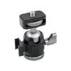 NovelGoal Mini Ball Head with Cold Shoe Mount 1/4 Screw Microslice Camera Desktop Cell Phone Holder Tripod Monitor Microphone Light Support view 1