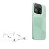 BoxWave Stand and Mount Compatible with itel A05s - Pocket Aluminum Stand 3-in-1, Portable Multi Angle Viewing Riser - Metallic Silver view 1