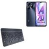 BoxWave Keyboard Compatible with itel A70 - SlimKeys Bluetooth Keyboard, Portable Thin with Chiclet-Style Keys - Jet Black