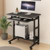 ELEFOCUS Adjustable Standing Desks for Home Office Laptop Stand Table Height Overbed Desk Hospital Tray Sofa Chair Side (Color:Black) view 4