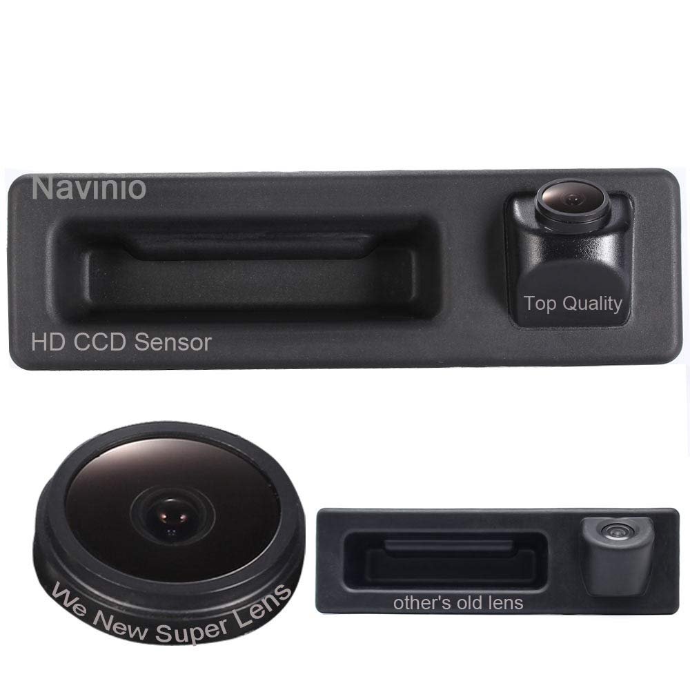 170 Degree Car Trunk Handle Backup Camera HD Rear View Reverse Camera Parking Assistance for BMW X1 X3 X4 X5 X6 F18 F35 F45 F46 F48 F80 520Li 525Li 530i 535Li 328Li 320Li(LS8006 no Switch)