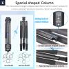 Carbon Fiber Travel Tripod-INNOREL P254CF 60" Professional Compact Camera Tripod Stand for Digital DSLR Travel with Fast Flip Buckle Special-Shaped Center Column 0.98in/25mm Tube Max Load 26.5lb/12kg view 3