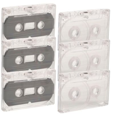 HOLIDYOYO 6pcs Empty Cassette Tapes for Decoration Vintage Blank Cassette Handcraft Accessories for Home Office and Study Room Decor Smooth and Break Resistant Design