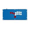 Carbon Fiber Gaming Skin Compatible with Hit Box (PS4/PC) - Solid Blue - Premium 3M Vinyl Protective Wrap Decal Cover - Easy to Apply | Crafted in The USA by MightySkins view 1
