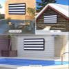 EZON-CH Outdoor TV Cover 30-32 inch, Weatherproof TV Display Screen Protector Outdoor TV Enclosure for Seal Full Coverage - Navy Blue White Stripe Outside LED, LCD, OLED Flat Screen TVs view 4