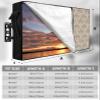 Outdoor TV Cover 40-43 inch, Weatherproof TV Display Screen Protector Outdoor TV Enclosure for Seal Full Coverage - Retro Brown Floral Modern Abstract Geometric Outside LED, LCD, OLED Flat Screen TVs view 2