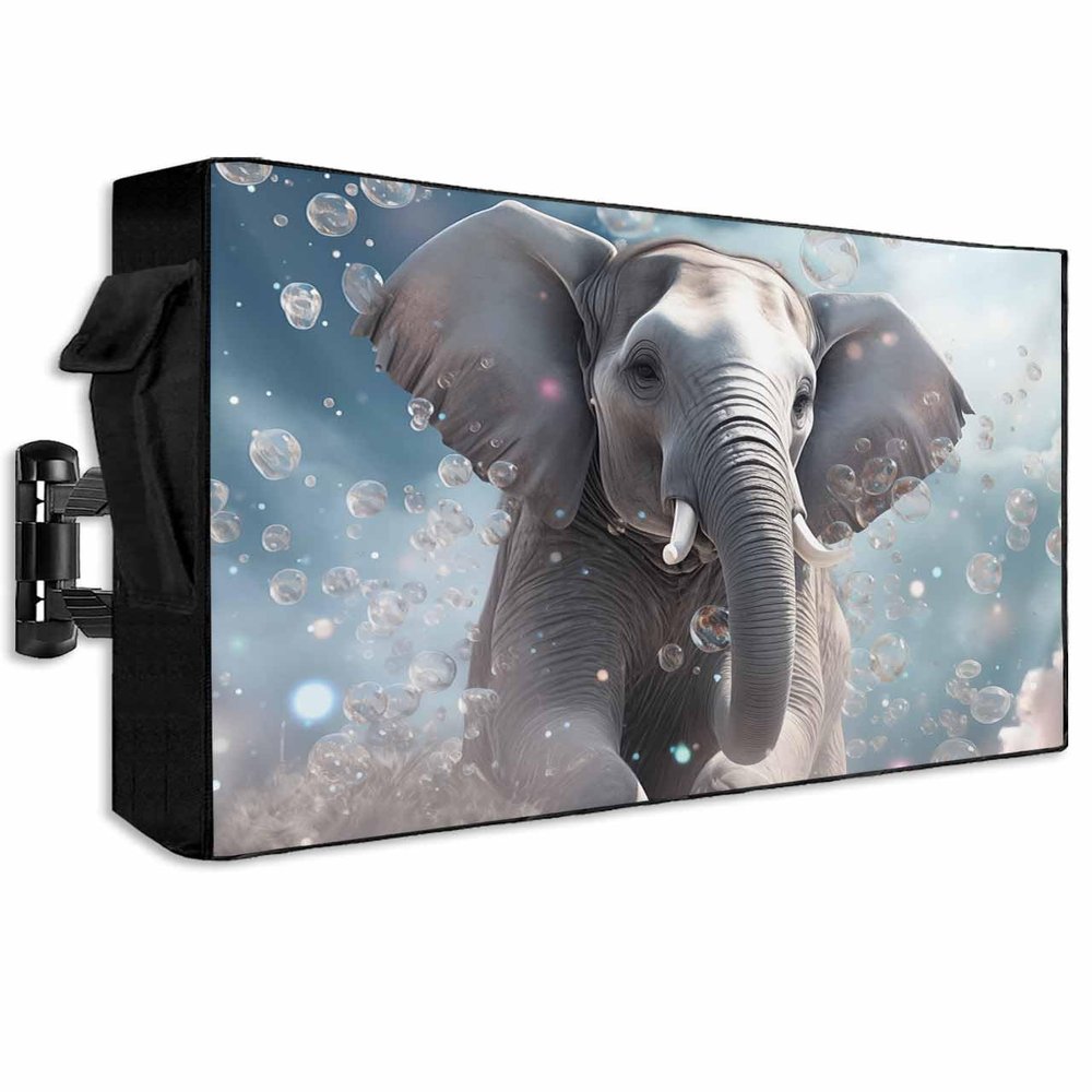 EZON-CH Outdoor TV Cover 70-75 inch, Weatherproof TV Display Screen Protector Outdoor TV Enclosure for Seal Full Coverage - Outside LED, LCD, OLED Flat Screen TVs