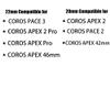 Lamshaw Compatible with COROS PACE 3 Bands, 20mm, 22mm Genuine Leather Band Replacement Smartwatch Strap Wristband Compatible for COROS PACE 3 / APEX 2 Pro / APEX Pro / APEX 46mm/APEX 2 / PACE 2 / APEX 42mm Smartwatch (22mm size band, Coffee) view 2