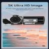 ORDRO 5K Night Vision Camcorder 30MP 24FPS Vlogging Camera 3.0" IPS Touch Screen Digital Camera with IR Light,Remote Control, Handheld Holder,32G Memory Card view 2