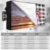 Outdoor TV Cover 52-55 in, Weatherproof TV Display Screen Protector Outdoor TV Enclosure for Seal Full Coverage, Gnome Red Love Heart Black White Buffalo Plaid Outside LED, LCD, OLED Flat Screen TVs view 2