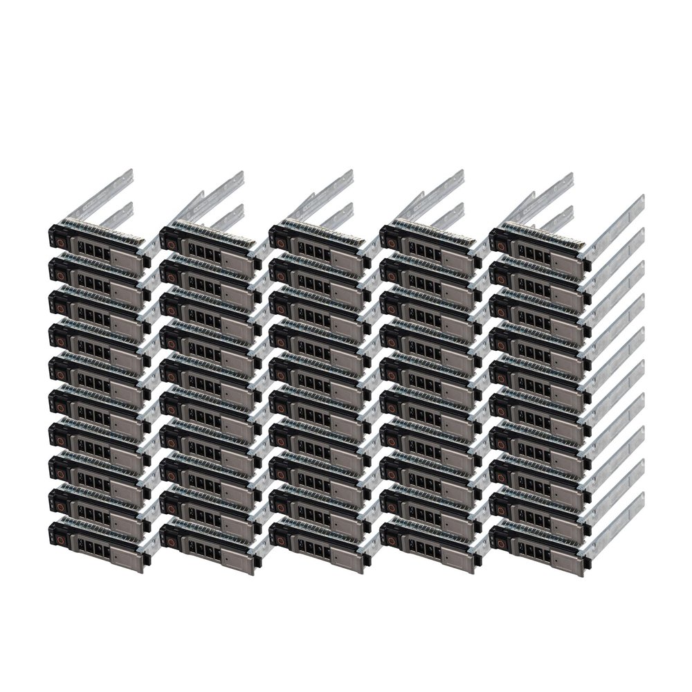 50 Pack Hard Drive Bracket NRX7Y 0NRX7Y SSD Caddy 2.5 Hard Drive Tray Caddy Compatible with Dell PowerEdge M610 M810 M510 M420 M520 M620 M820 M630 M830 VRTX Server