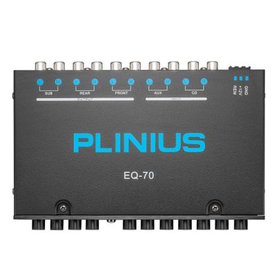7-Band Car Audio Equalizer 1/2 DIN Pre-Ampwith CD/AUX Input Select SwitchSubwoofer Outputs