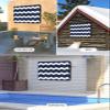 EZON-CH Outdoor TV Cover 52-55 inch, Weatherproof TV Display Screen Protector Outdoor TV Enclosure for Seal Full Coverage - Navy Blue Wavy Stripes Outside LED, LCD, OLED Flat Screen TVs view 4