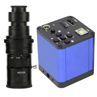 1080P High Definition Microscope Camera Digital Microscope HDMI USB & 200X C-Mount Lens for Phone Soldering