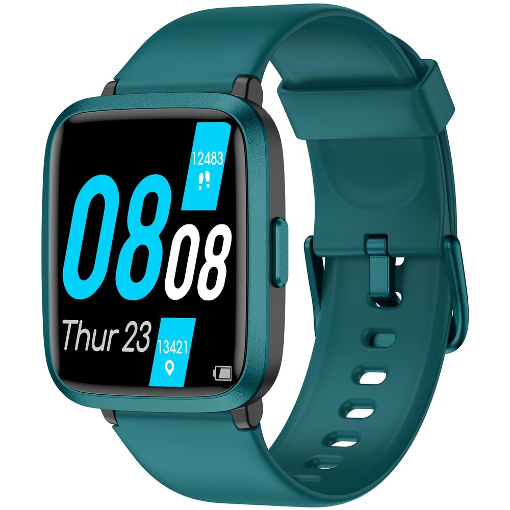 TYKOIT Smart Watch, Fitness Tracker with Touchscreen, Heart Rate Monitor, Blood Oxygen, Sleep Tracking Fitness Watch 5ATM Waterproof Smartwatch for Women Men Pedometer Step Calories for Android iOS