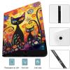 Cats and Flowers Case for iPad iPad Mini 5/4/3/2/1(7.9- Inch) iPad Mini 6 (8.3-inch, 2021) with Pencil Holder, Protective Case with Soft TPU Back, Auto Sleep/Wake Cover view 3