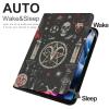 Occult Skull Rune Case for iPad iPad Mini 5/4/3/2/1(7.9- Inch) iPad Mini 6 (8.3-inch, 2021) with Pencil Holder, Protective Case with Soft TPU Back, Auto Sleep/Wake Cover view 2